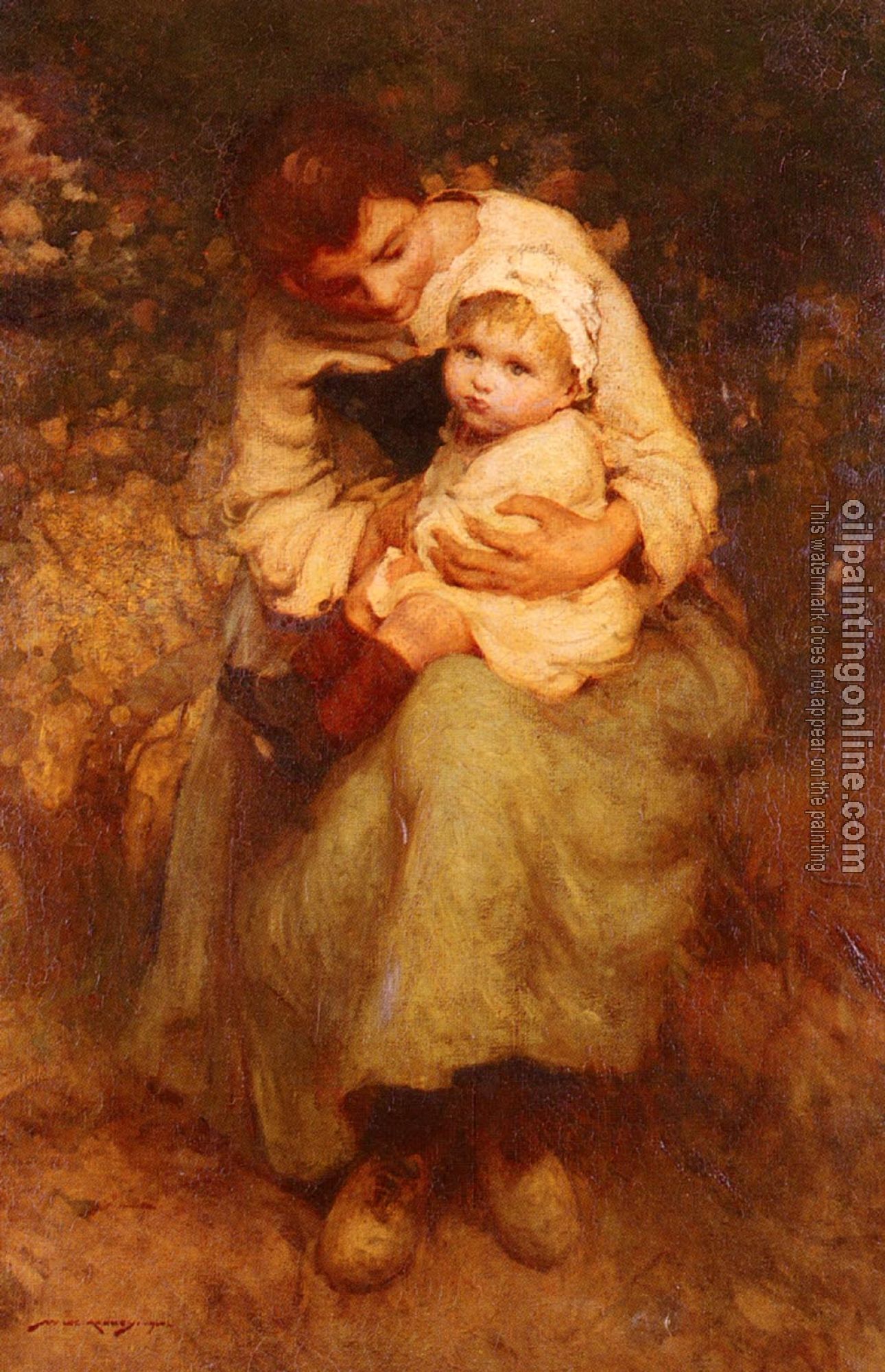 William Lee Hankey RWS - Mother And Child